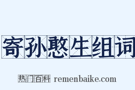 寄孙憨生组词是什么意思的图片